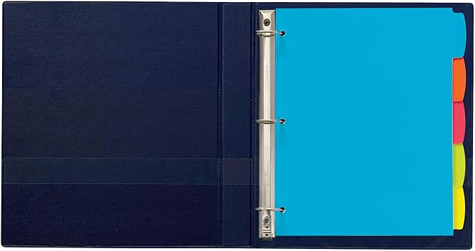 Avery Big Tab Write & Erase Durable Plastic Dividers for 3 Ring Binders, 5-Tab Sets, Bright Multicolor, 24 Sets, 120 Divider Tabs (16129)