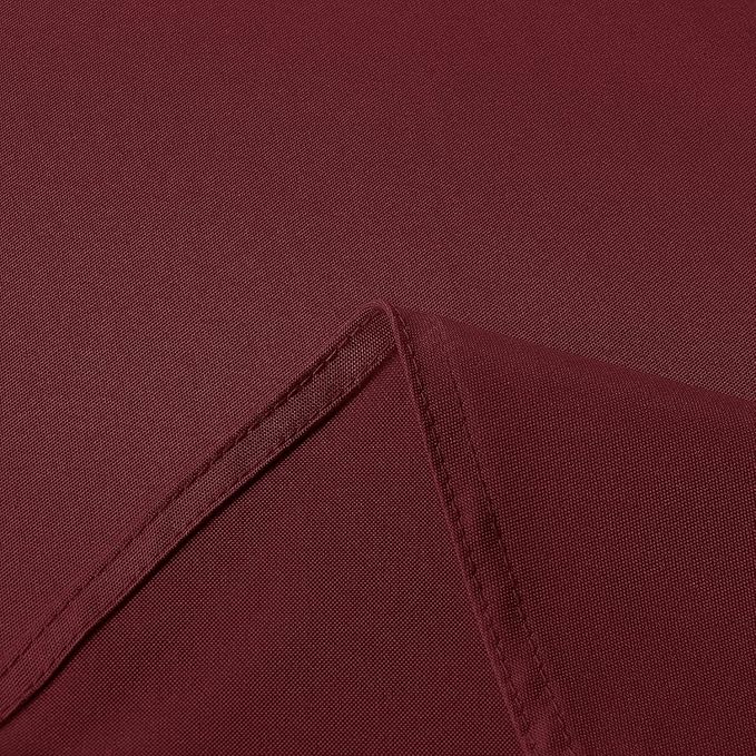 sancua Rectangle Tablecloth - 60 x 60 Inch - Stain and Wrinkle Resistant Washable Polyester Table Cloth, Decorative Fabric Table Cover for Dining Tables, Buffet Parties and Camping, Burgundy