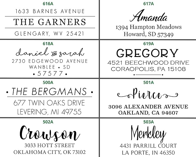 Address Stickers Custom Return Address Labels Roll White Self Adhesive Personalized ActuallyCustom17