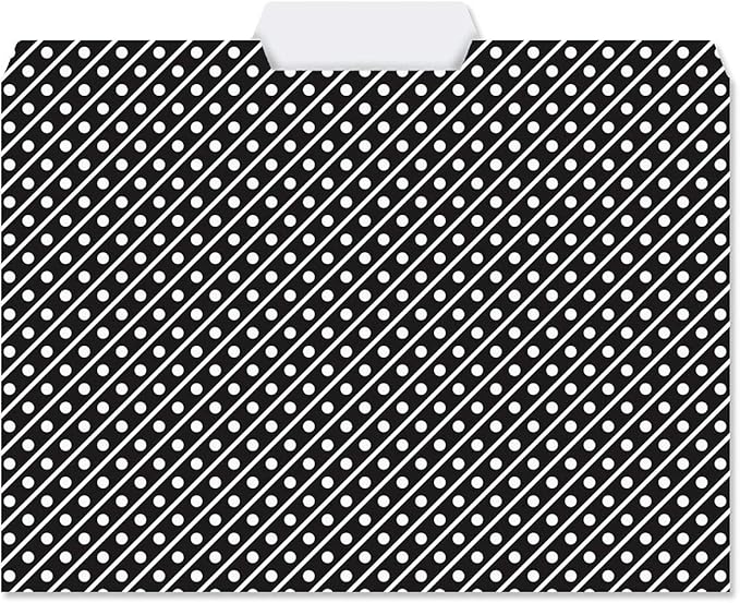 Current Elegant Black File Folders Value Pack - Bulk Set of 24, 6 Pretty Decorative Designs, 1/3 Cut Tabs, Heavy-Duty Paper Stock, Office Supplies for Home & Work, 9-½” x 11-¾” Letter Size