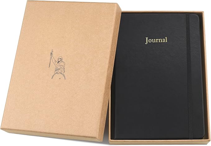 Wykeham's Executive 2026 Undated Daily Journal Planner – US Format – Customization Available (Black, 8.5"×5.5" - Undated)