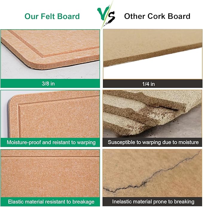 Large Bulletin Board - 72 X 48 inches Decorative Felt Pin Board - 6' x 4' Cork Board Alternative for Wall - Foldable Picture Board Self-Adhesive Prayer Board with 30 Pushpins - Ginger Yellow