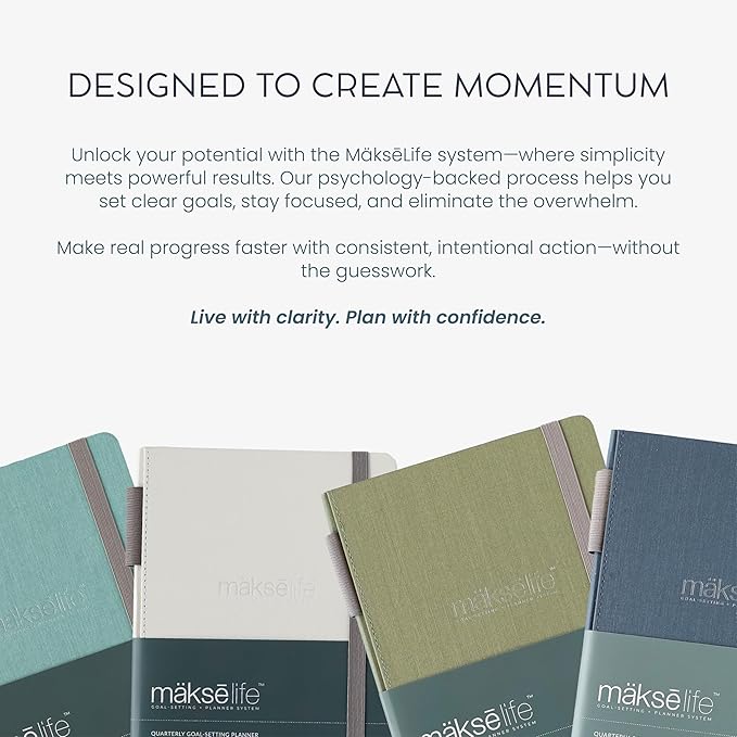 Quarterly Undated Planner - Goal Setting And Weekly Planner, Productivity Tools, Time-Management, Habit Tracker, Navy