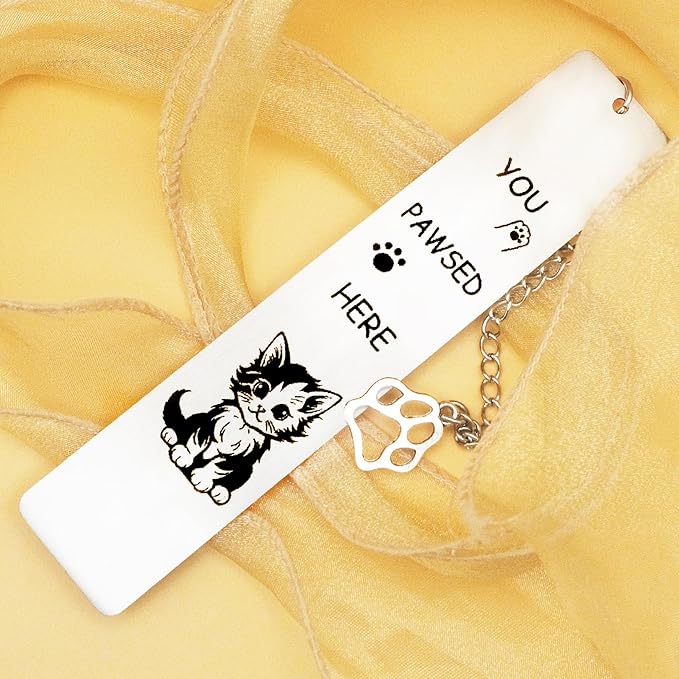 Cat Gifts for Women Men Cat Bookmark for Cat Lovers Book Lover Funny Cute Cat Bookmarks Birthday Christmas Stocking Stuffers for Teen Girls Boys Valentine Pet Day Gift for Bookish Book Accessories