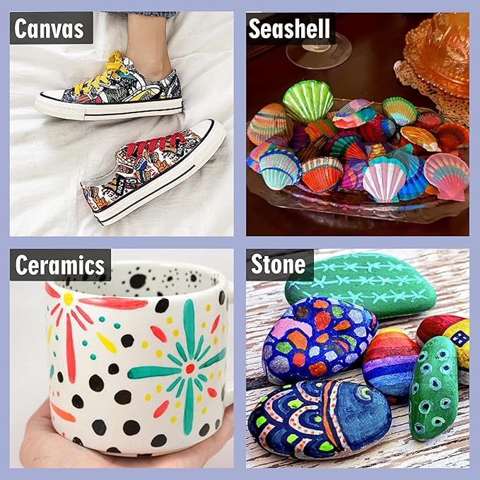 Permanent Markers,Fine Tip,160 Pack Bulk,16 Assorted Multicolor Colors,Waterproof Permanent Marker Pens with Quick Drying on Wood,Plastic,Paper,Metal,Mirror for Office School Classroom Home