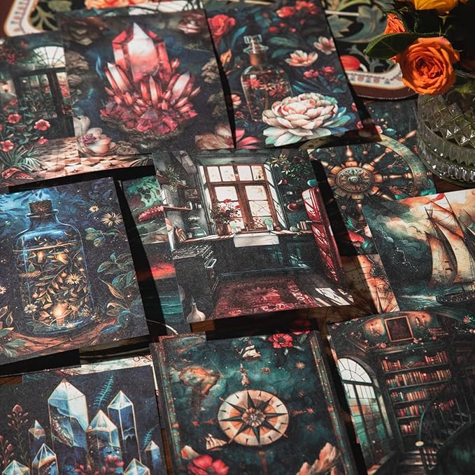 Vintage Scrapbook Paper Set, 180 PCS Ephemera Pack for Junk Journaling, Scrapbooking, Crafting, DIY Projects, Diaries, and Vintage Art Supplies