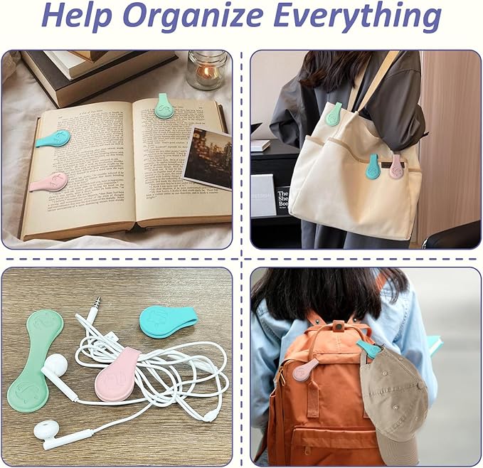 Magnetic Silicone Bookmarks for Reading Book, 3 PCS Extra Strong Magnetic Book Mark Clip Cute Dolphin Book Page Holders Accessories Gift for Women, Men, Book Lovers, Teachers, Readers, Kids