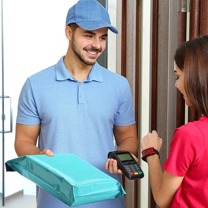 Metronic Poly Mailers 12x15.5 100 Pack Teal, Medium Size Shipping Bags for Clothing, Strong Self-Seal Mailers Poly Bags Shipping Envelopes, Thick Mailing Bags Package Bags bulk for Small Business