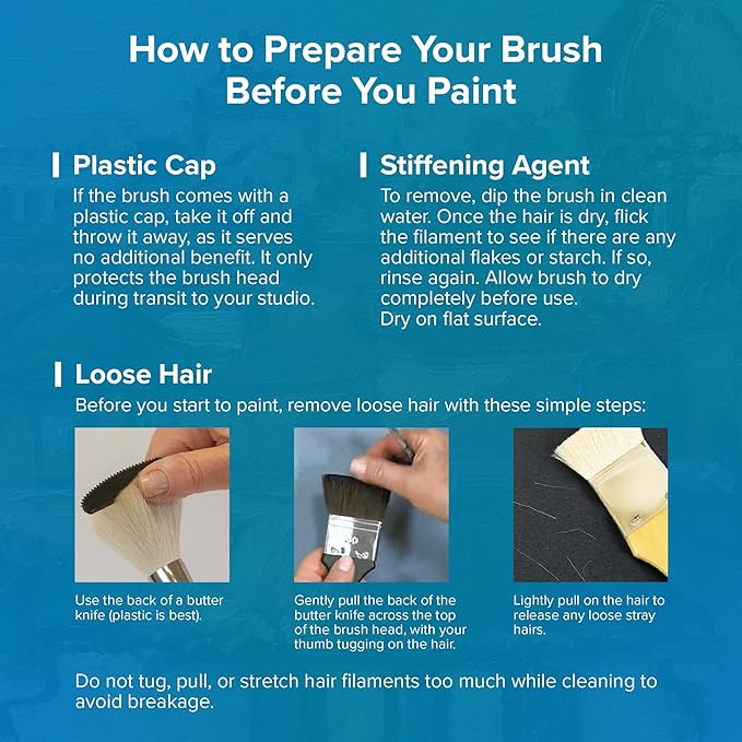 Silver Brush Limited BA-275 BelleAqua Creative Shape Filbert Brush Set, 2pc Professional Watercolor Brush Set, Premium Soft Synthetic Red Sable Filbert Paint Brushes Also for Gouache, Sizes 4 and 6