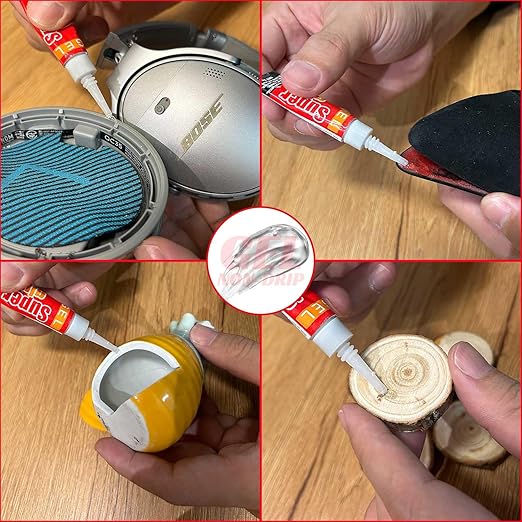 3 Gram (Pack of 24) Single use Super Glue Gel, Super Fast, Thick & Strong Adhesive Superglue, Cyanoacrylate Glue for Hard Plastics, DIY Craft, Ceramics, Frame, Leather, Metal Etc