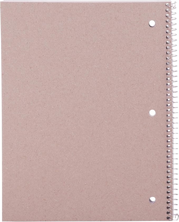 Mintra Office Spiral Notebooks (Poly Cover - Wide Ruled, 24pk (4-6pks))