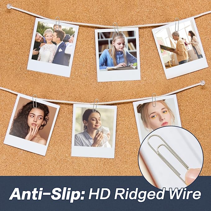 Deli #1 Nonskid Paper Clips, 600 Medium Paper Clips, 6 Boxes of 100 Each, Silver