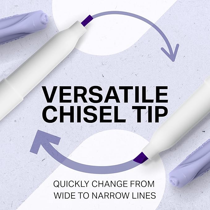 SHARPIE S-Note Creative Markers, Pastel Highlighters, Art Marker Set, Assorted Colors, Chisel Tip, 12 Count