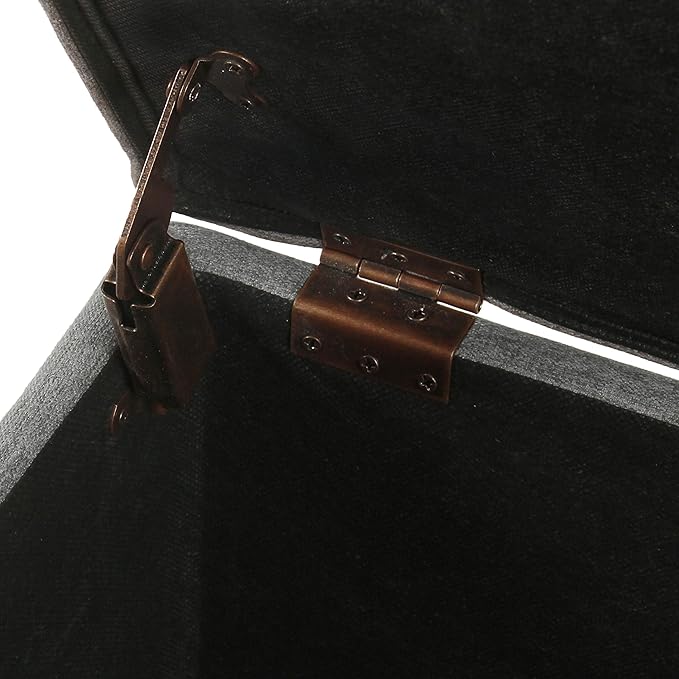 Home Decor | Dinah Collection Modern Storage Ottoman | Ottoman with Storage for Living Room & Bedroom (Grey)