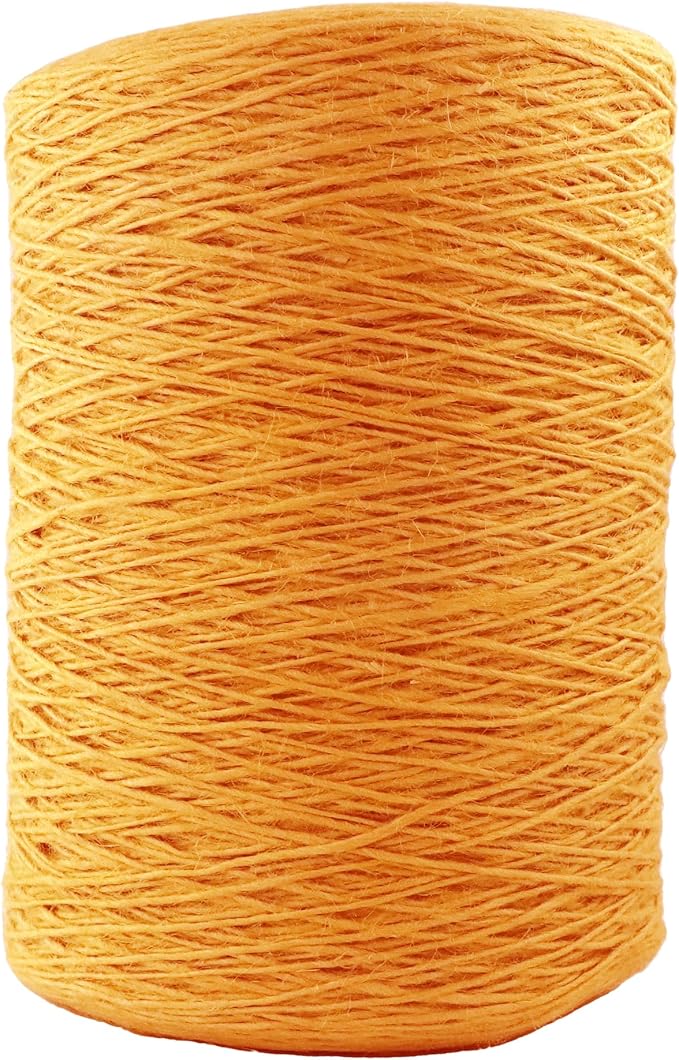 1mm x 3000 Feet Orange Jute Rope, Twine for Gardening Tomato Climbing Plant Tie Floristry Crafts Gift Wrapping Packing Decor