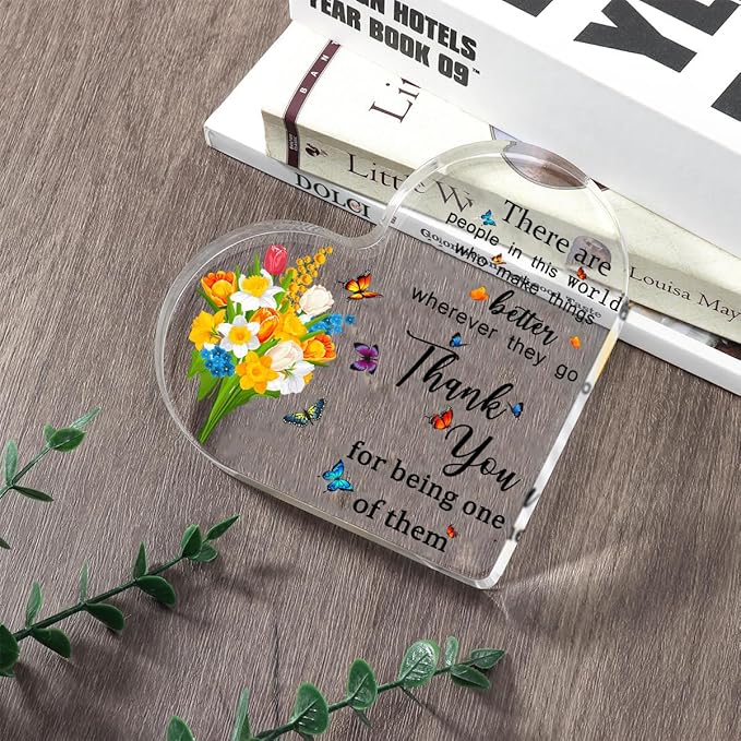 Employee Appreciation Gifts for Women, Thank You Gifts for Teacher Coworkers Boss Inspirational Gifts for Women, Going Away Farewell Retirement Gift, Home Office Desk Decor