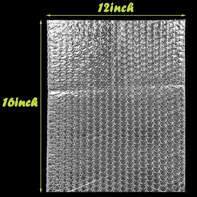 50PCS Clear Bubble Out Bag 12" x 16", Large Bubble Pouches Bags, Double Wall Shockproof Bubble Pouch Wrap Bag, Cushioning Protective Storage Bags for Moving, Shipping, Packing and Storage