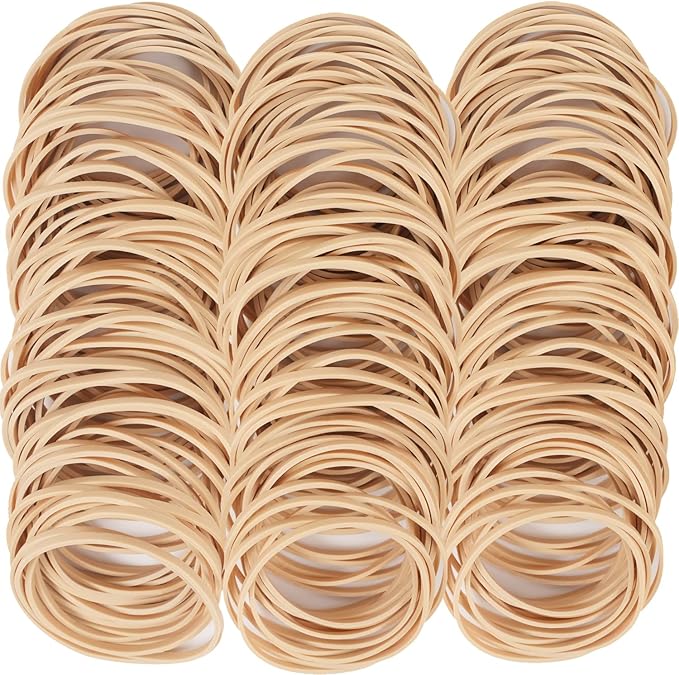 Rubber Bands size 33 Approximately 200 pcs Elastic Rubber Band #33 Rubber Band Light brown for Office Supply File Folders Litter Box Rubber Bands