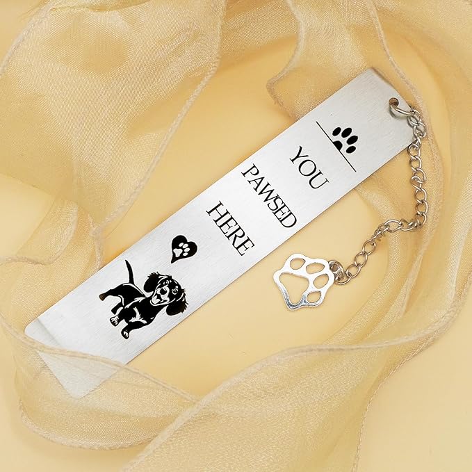 Dachshund Dog Bookmark for Readers Women Book Lovers Gifts for Dog Lovers Dog Mom Dad Gifts Bookmark for Dachshund Lovers Owners Bookworm Bookish Gifts Valentine Birthday Pet Day Christmas