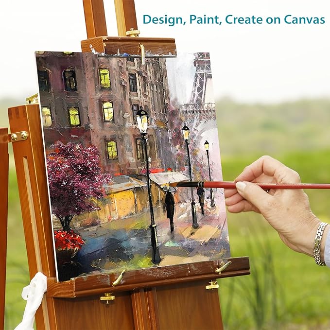 KEFF Canvas Boards for Painting - 12x12 8-Pack Bulk Canvas Panels, 100% Cotton Triple Primed Large Canvases for Art Painting Supplies, Acrylic, Oil, Watercolor & Tempera