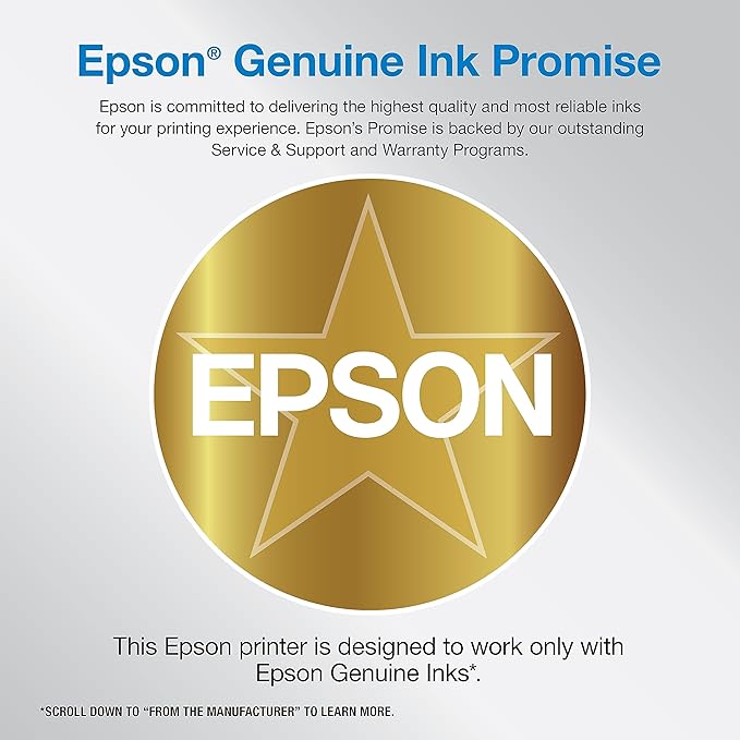 Epson Workforce Pro WF-7820 Wireless All-in-One Wide-Format Printer with Auto 2-Sided Print up to 13" x 19", Copy, Scan and Fax, 50-Page ADF, 250-sheet Paper Capacity, and 4.3" Touchscreen (Renewed)