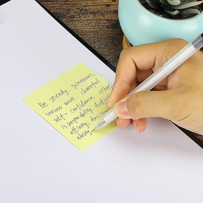 Mr. Pen- Sticky Notes, 3"x3", 12 Pads, Pastel Yellow Colors, Self-Stick Pads, Aesthetic, Colorful, Bulk