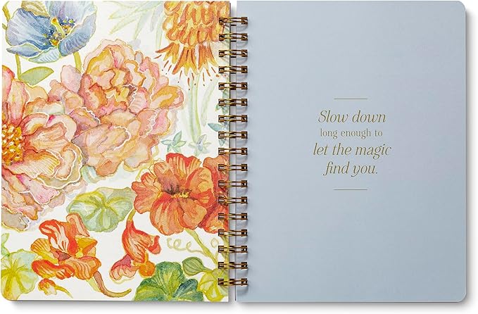 Compendium Spiral Notebook – Seek Out Beauty Where It Lives. – A Designer Spiral Notebook with 192 Lined Pages, College Ruled, 7.5" W x 9.25" H