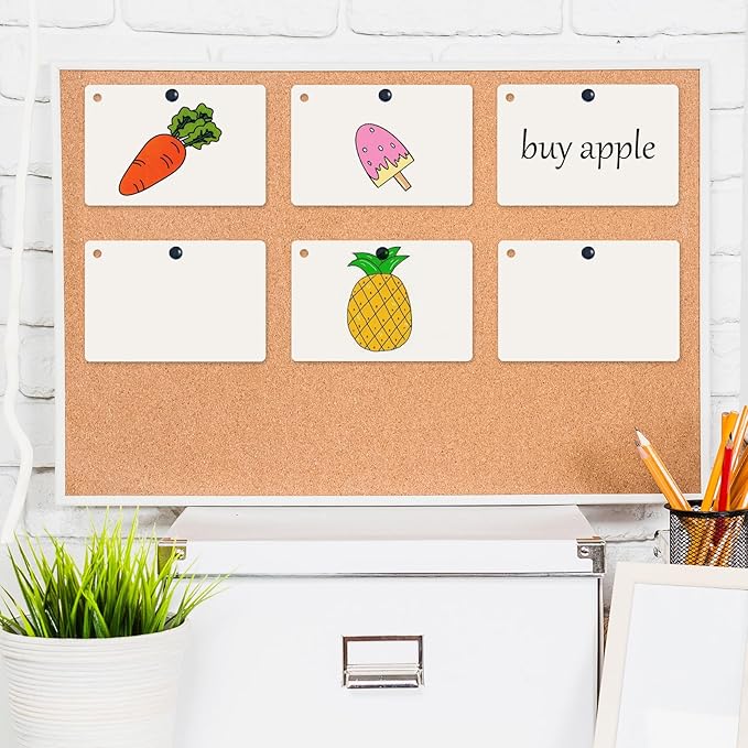 6 Pack 4x6 Inch Blank Flash Cards with Binder Rings (60 Sheets Each Pack), Blank Easy Flip Index Card Mini Study Note Cue Cards for Studying