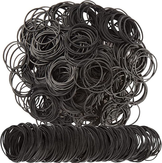 Rubber Bands Size #16 Black Elastic Rubber Band small 600Pcs rubber bands office supplies home Package,Household