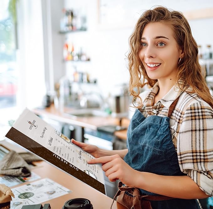 Ndsox 25 Pack 8.5" x 14" Rigid Print Protectors Clear Hard Plastic Sheet Protectors Top-Loading Rigid Menu Covers for Legal Size Paper, Documents, Photo, Posters, Prints, Artworks, Birth Certificates