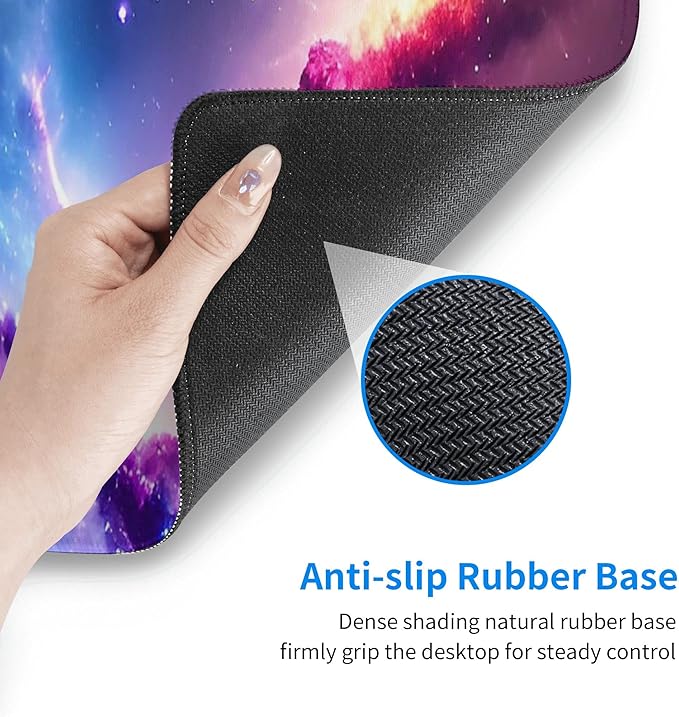 Colorful Night Sky Extended Big Mouse Pad Large,XL Gaming Mouse Pad Desk Pad,31.5x11.8inch Long Computer Keyboard Mouse Mat Mousepad with 3mm Non-Slip Base for Home Office Work