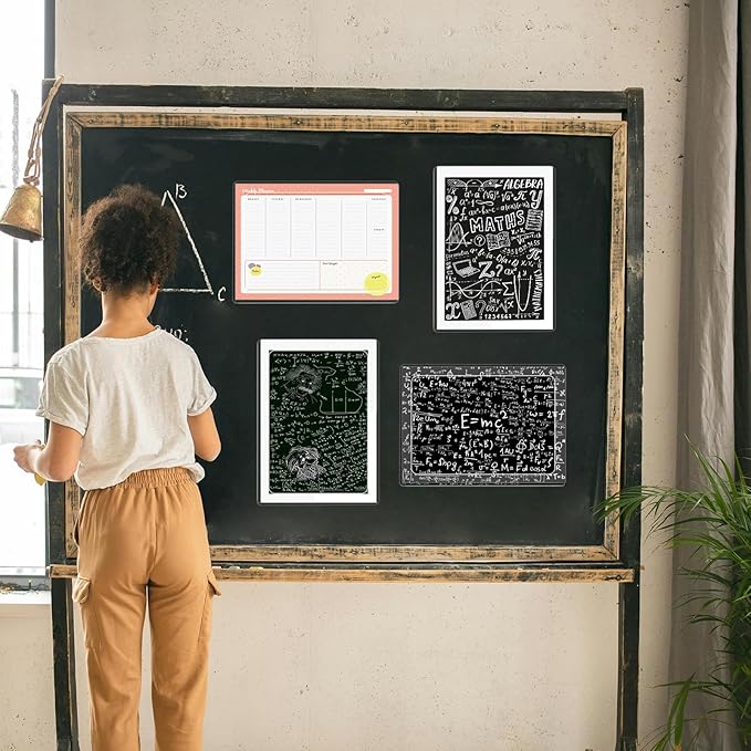 10 Pack Magnetic Sign Holder 8.5x11 Plastic, Writability Clear Sign Holders with Magnet Strips and Adhesive Strips for Office Retail Store Wall Display, Warehouse/Lift Document Display