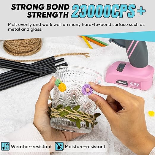 SHALL Mini Hot Glue Sticks, 0.27” Dia x 8” Long, 100 Pack Black Glue Gun Sticks for All-Temp Mini Glue Guns, Hot Melt Adhesive Glue Sticks Multipurpose for DIY Craft Sealing Repair Festival Decoration