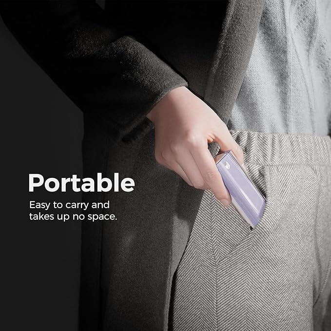 CLICK CLEAN Screen Cleaner, Fingerprint Proof Screen Cleaner Spray, All-in-One Cleaner with Microfiber and Shell for All Phones, Laptop and Tablet Screens (Purple)