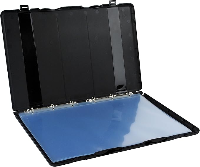 UniKeep Large Binder with Pages (11 x 17) - Black - Fully Enclosed Case Binder
