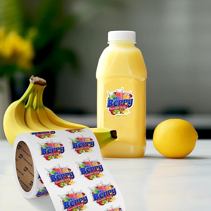 Custom Labels — Personalized Custom Stickers for Business Logo — Customized Sticker Roll Custom (Die-Cut)