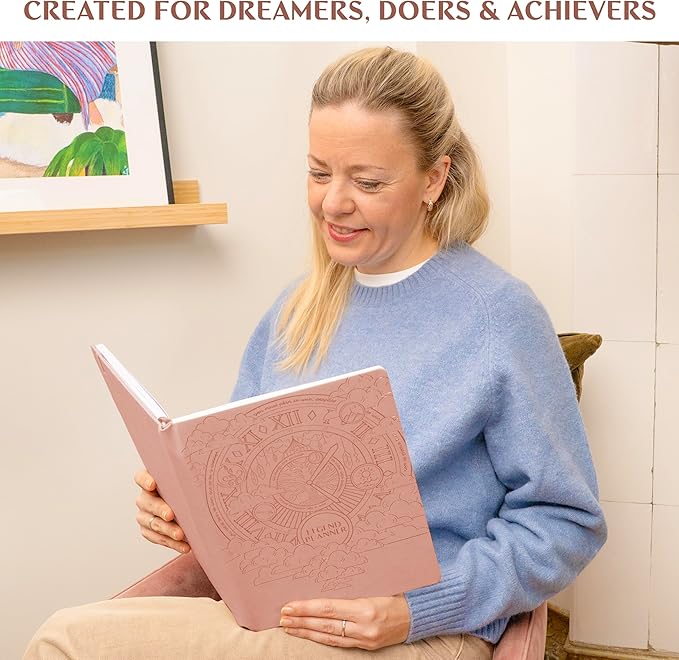 Legend Hourly Schedule Planner PRO Dated Jan 2026-Jan 2027 – Deluxe Weekly & Daily Organizer with Time Slots. Appointment Book Journal for Work & Time Management, A4 Hardcover, Rose Gold