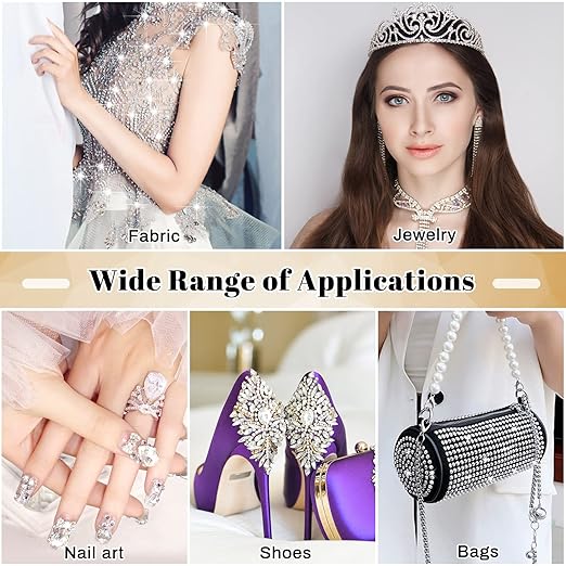 B7000 Glue Clear Adhesive, Jewelry Bead B-7000 Glue Semi Fluid Adhesive Glue High Viscosity with Precise Tips for Rhinestones Fabric, Glass, Jewelry Making, DIY Art Crafts, Leather, Toys (2x25ML)