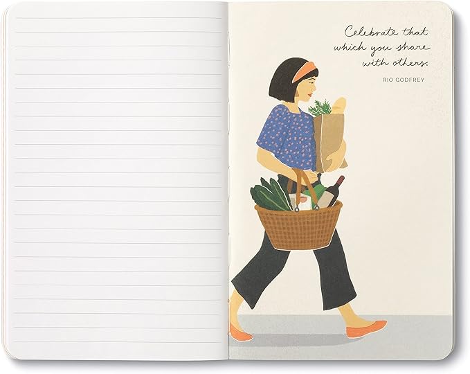 Compendium Softcover Journal - Life is to be enjoyed. – A Write Now Journal with 128 Lined Pages, 5″W x 8″H