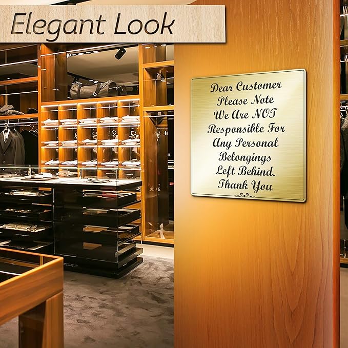 Custom Sign, Office Sign, Business/Office Name Plates for Doors/Wall, Indoor/Outdoor, 10x10 Inch, 18 Colors, (Prestige) Made in USA by My Sign Center