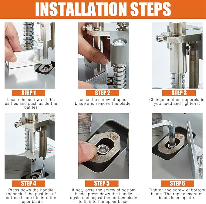 WILLBOND Corner Rounder Cutter Machine Heavy Duty Paper Punch Cutter with R6mm R10mm Interchangeable Dies Metal Corner Rounder Punch for Office, Business, Heavy Cardstock, Plastic, Aluminum Sheet