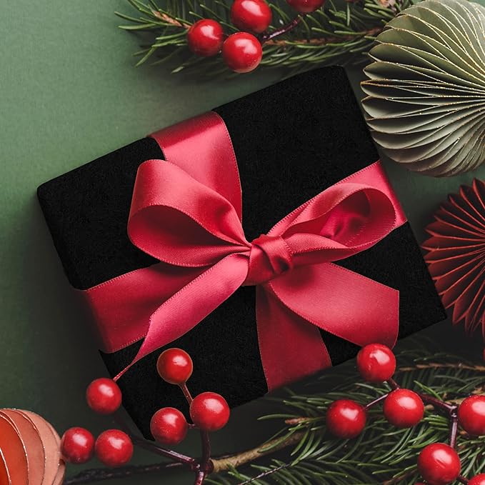 CRE8TIVE 12"x80" Self Adhesive Velvet Drawer Liners for Jewelry Thick Black Felt Velvet Wallpaper Peel and Stick Fabric Flocking Black Contact Paper Roll for Dresser Crafts Jewelry Box Lining Sticker