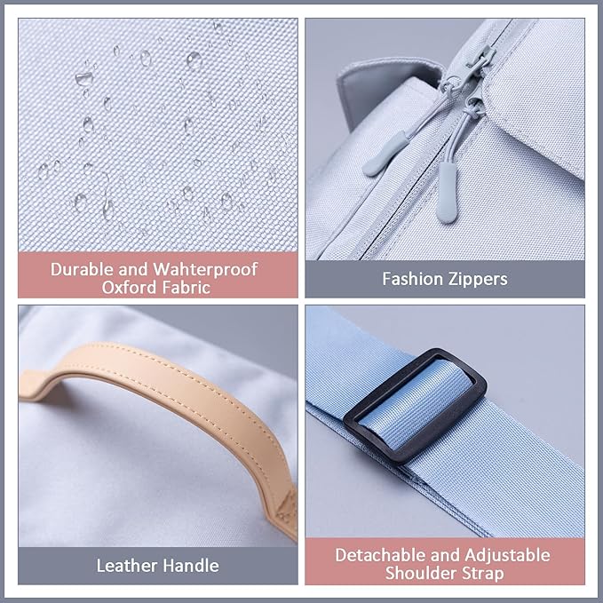 Togood Storage Tote Bag for Marker Pens Brush Pen Coloring Pencils Books Art and Crafts Supplies Tools Cosmetics, at Least 150 Pens (Grey)