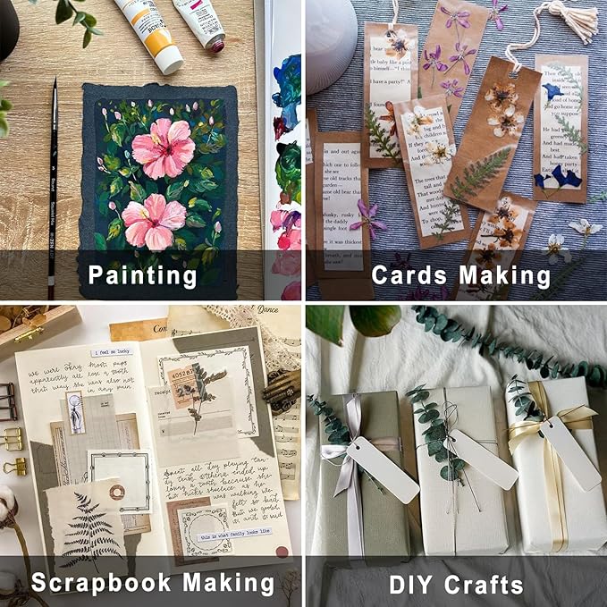 30 Pcs Scrapbook Paper Textured Paper, A4 Craft Scrapbooking Psaper Mulberry Papers Special Decorative Papers for Scrapbooking, Art Journaling, Card Making