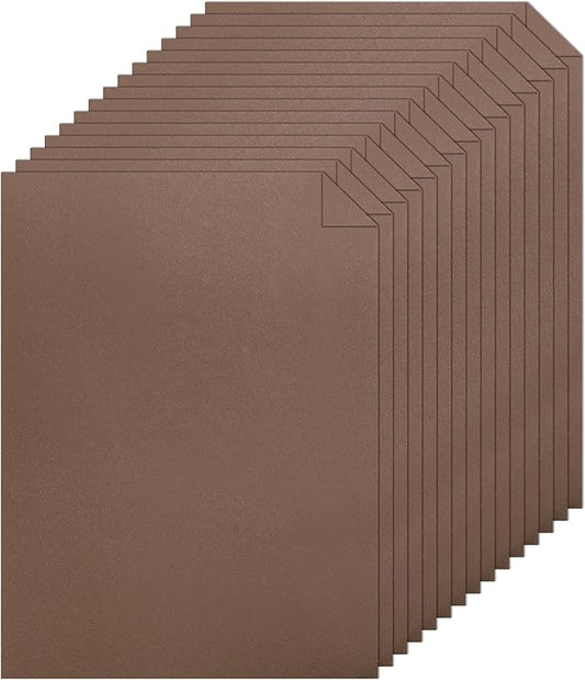 28 Sheets Coffee Color Cardstock 8.5 x 11 Craft Paper, 92lb Chocolate Brown Card Stock for DIY Card Making, Greeting Cards, Invitations, Party, Invitations