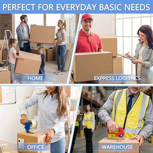 110 Yards Extra Long Packing Tape - 36 Rolls Clear 2 Inch x 1.8 Mil Heavy Duty Shipping & Moving Tape, Strong Adhesive for Storage Boxes