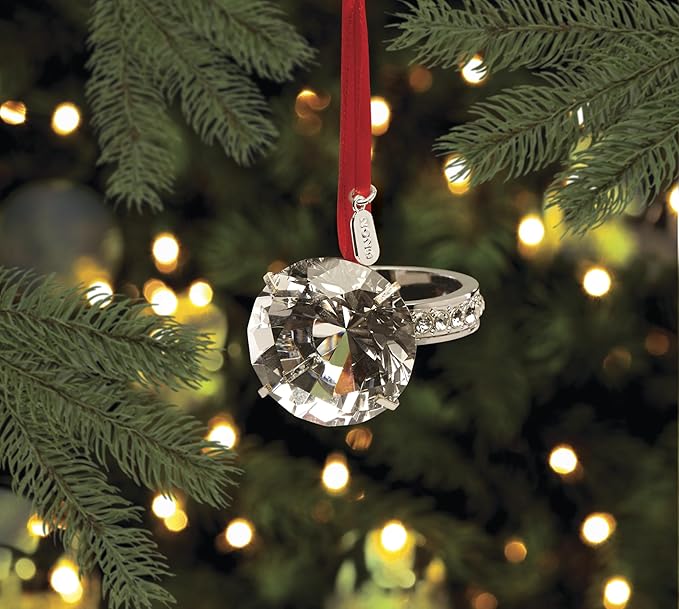 Lenox 897120 2025 Engagement Ring Metal Ornament, Christmas, Holiday Decorations