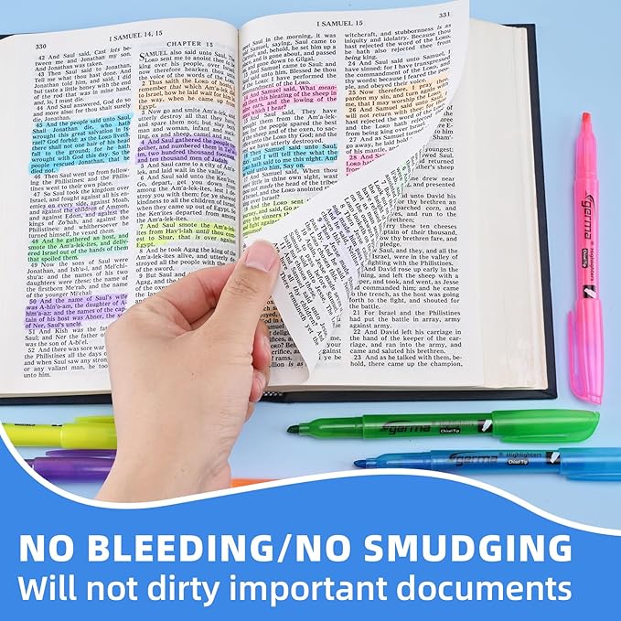 Assorted Colors Fluorescent Highlighters, 36 Pack, Chisel Tip Colored Highlighter Bulk, Quickly Drying, Perfect for Students Kids Adults Classroom, School, Office, Bible Study