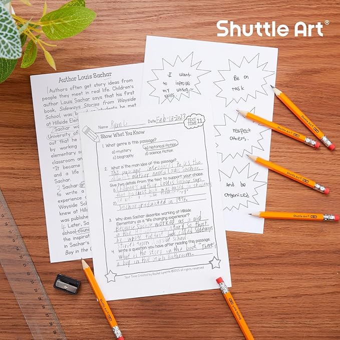 Shuttle Art 108 Pack Golf Pencils With Erasers, #2 HB Pencils Bulk, 3.5” Mini Pencil, Pre-Sharpened Small Pencil for Kids Teachers Classroom Games, Back to School Supplies