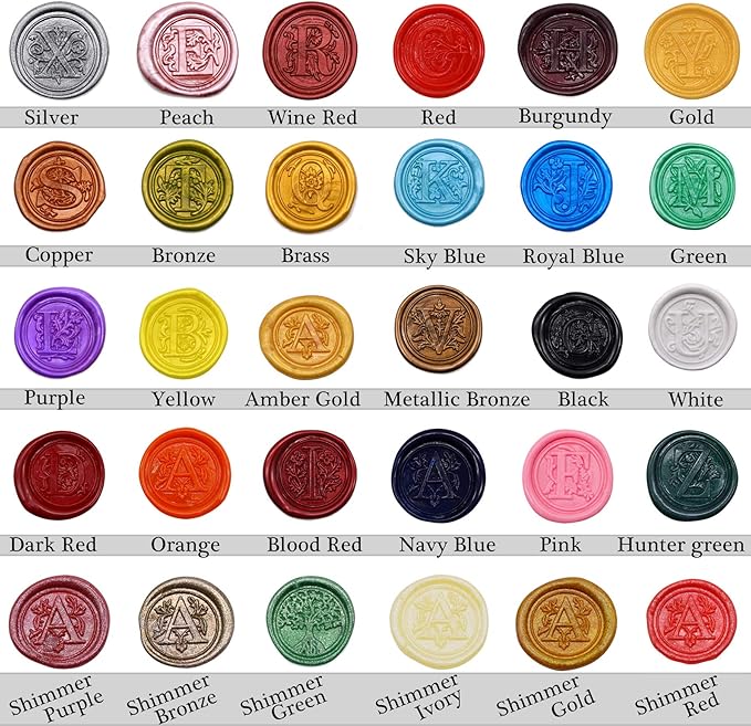 TELOSMA 100 Stars Shape Sealing Wax Beads in Glass Jar, Making Wax Seals for Wedding or Event Party Invitation, Thanks Card Envelope, Gift Wrapping - Orange